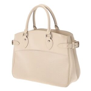 Louis Vuitton Leather White Handbag Epi Ivory Passy